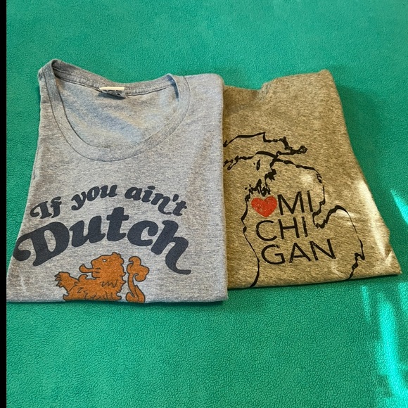 state of mine Tops - 2 fun t shirts from Michigan